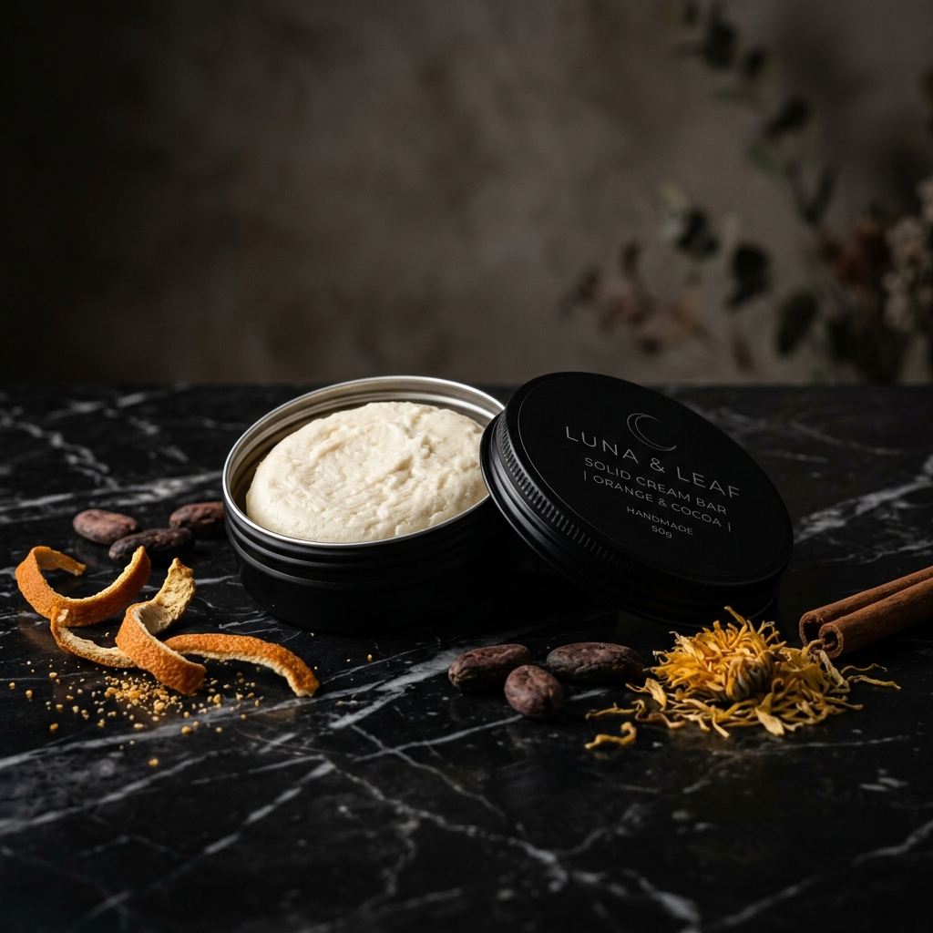 Crema Sólida Natural de Naranja y Chocolate